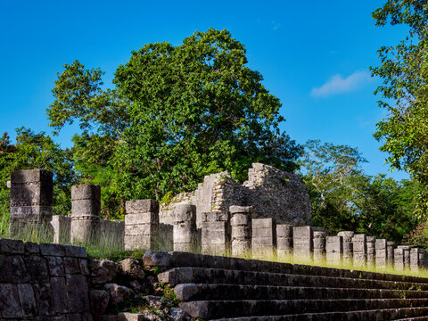 The Thousand Columns Group, Chichen Itza, Yucatan State, Mexico