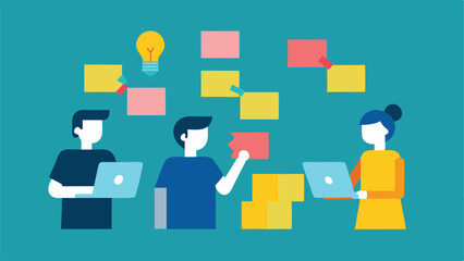 A diverse group of businesspeople utilize technology and a social network concept for digital communication and collaboration business meeting vector.