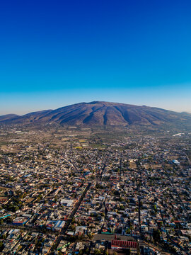 San Martin de las Piramides, aerial view, Mexico State, Mexico