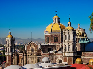 Old Basilica of Guadalupe, elevated view, Villa de Guadalupe, Mexico City, Mexico
