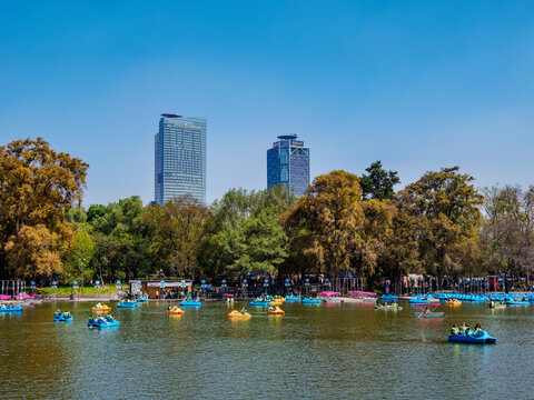 Chapultepec Lake, Bosque de Chapultepec Park, Mexico City, Mexico