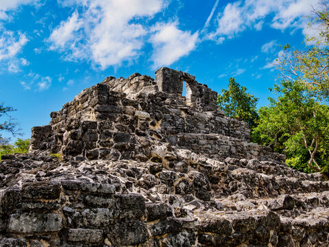 Ka'na Nah, Tall House Temple, San Gervasio Archaeological Site, Cozumel Island, Quintana Roo State, Mexico