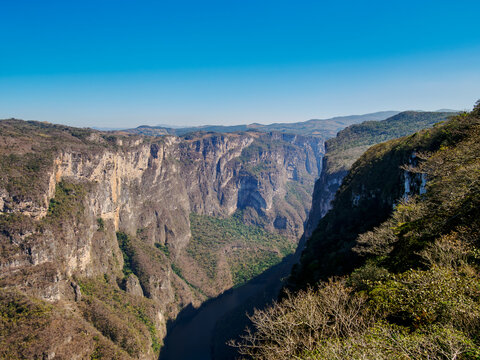 Sumidero Canyon, elevated view, Chiapas State, Mexico