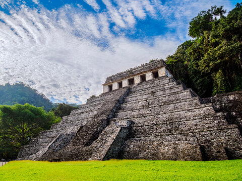 Temple of the Inscriptions, Palenque Archaeological Site, Palenque, Chiapas State, Mexico
