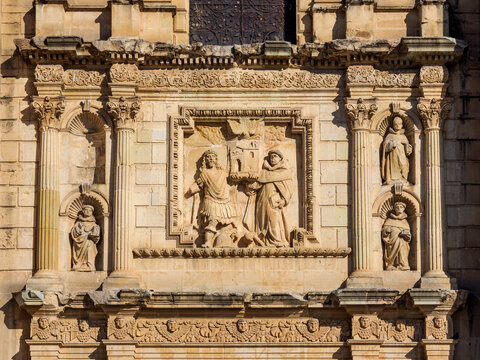 The Church of Santo Domingo de Guzman, detailed view, Oaxaca de Juarez, Oaxaca State, Mexico