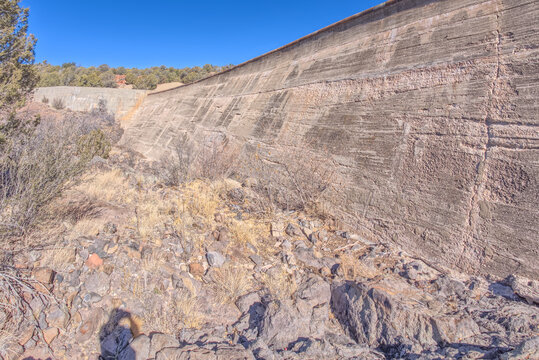 View from below the Stone Dam in the Kaibab National Forest, Arizona, USA