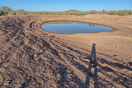 The Thirteen Mile Cattle Tank off of Corva Road in the Kaibab National Forest near Ash Fork Arizona, USA