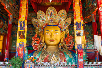 Tibetan Buddhist Thikse Monastery, near Leh, Ladakh region, state of Jammu and Kashmir, India, Asia