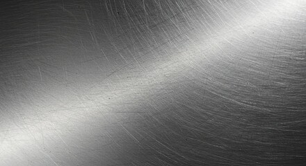 Polished metal surface with subtle striations