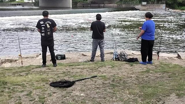 Men fishing