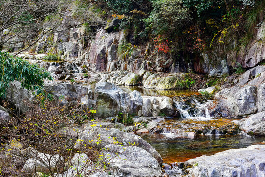 Picturesque creek in Lushan (Mount Lu), Jiujiang City, Jiangxi, China