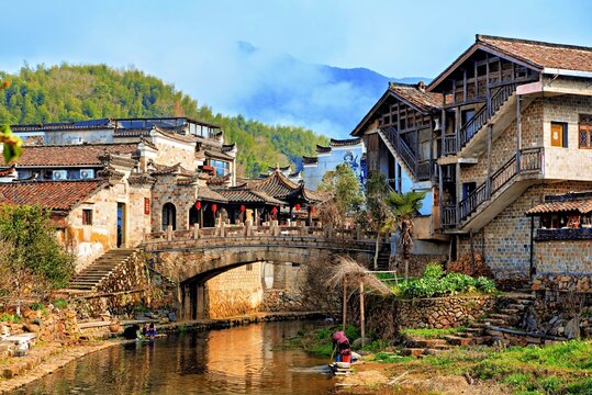 Nianbadu ancient town, Jiangshan City, Zhejiang Province, China