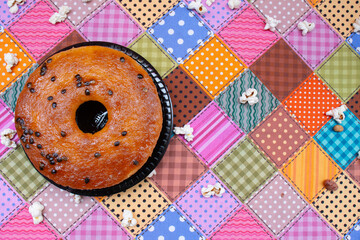 cake and June snacks - Brazilian June festival