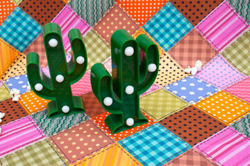 beautiful brazilian ornament with a colored background