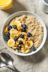 Warm Organic Steel Cut Oatmeal