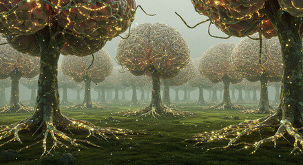  Huge brain forest illustrations