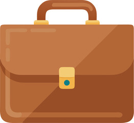 Vector business briefcase icon for web and travel