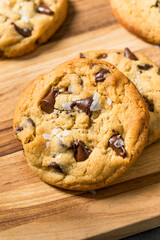 Homemade Tahini Chocolate Chip Cookies
