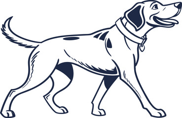 vector illustration of a dog