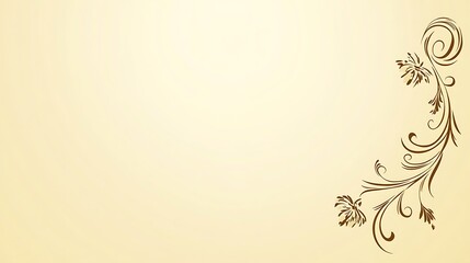 Obraz premium Decorative floral border