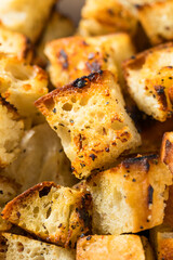 Homemade Crispy Bread Croutons