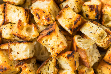 Homemade Crispy Bread Croutons