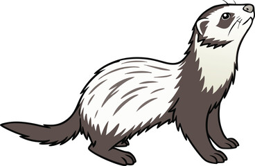 hand drawn illustration of a bear cub