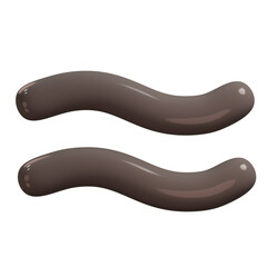 3D Similar Glyph. Approximately symbol