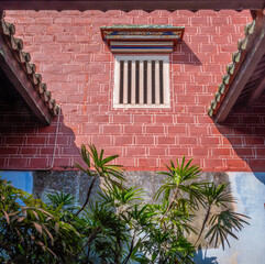 Tremple garden in  historical George Town, Penang, Malaysia