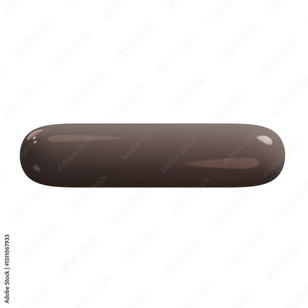 Fototapete minus icon sign. negative symbol on transparent background. 3d rendering