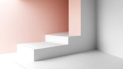 Fototapeta premium Geometric, minimalist, modern display