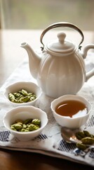 Fototapeta premium Aromatic Cardamom Tea Saudi Arabia spiced and fragrant