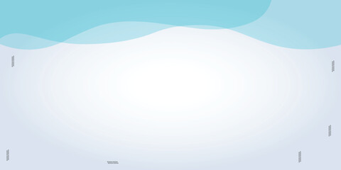 Blue wavey banner for social media template with an abstract background