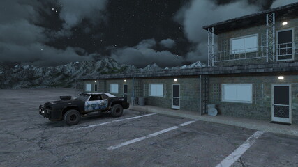 パトカー　3DCGレンダリング © tsuneomp