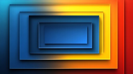 Obraz premium Abstract geometric layered rectangle background