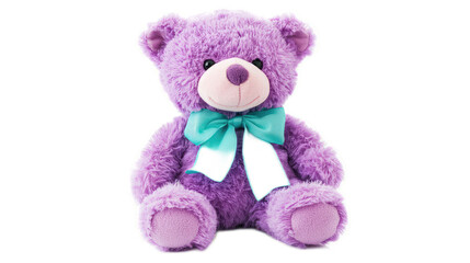 Cute Purple Teddy Bear Toy for Children and Collectors