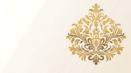 Ornate Gold Damask Design