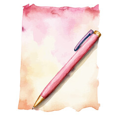 Wishlist, watercolor vector, high quality, isolated on a white background.
