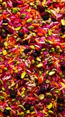 Colorful Jeweled Rice Iran with barberries and pistachios