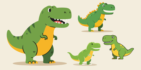 Cartoon Dinosaur Characters