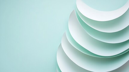 Obraz premium Pastel paper curves