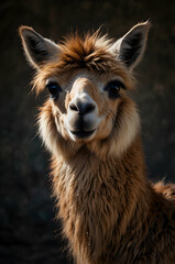 Obraz premium Llama Woolly Expression