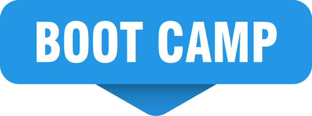 boot camp sticker. boot camp sign on transparent background