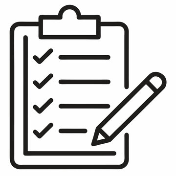recommend clip art: Checklist clipboard icon line art design task management