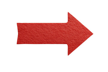 PNG Red textured arrow on black background: directional symbol in focus