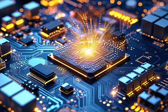 Advanced Technology Interaction with Luminous Circuit Board Insights