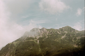 mountain landscape with clouds