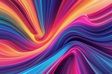 Obraz premium Dynamic Color Gradient Background with Lively Undulating Patterns