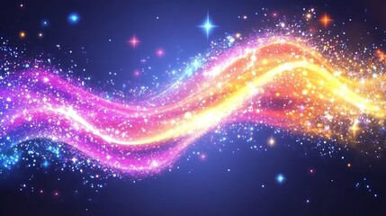 Abstract swirling cosmic dust