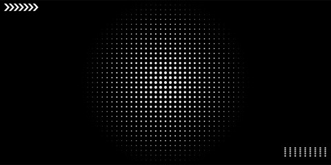 Dots Background. Vintage Gradient Backdrop. Points Pattern. Modern Overlay. Vector illustration